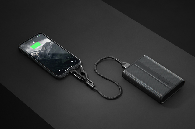 Nomad cable Kevlar 3 en 1 USB-A a Micro USB, USB-C y Lightning